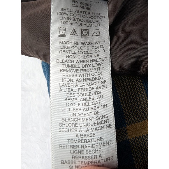 Pendleton Lined Shacket Jacket Men's Size L Blue Plaid Side Pockets Cotton Shirt - Picture 9 of 10